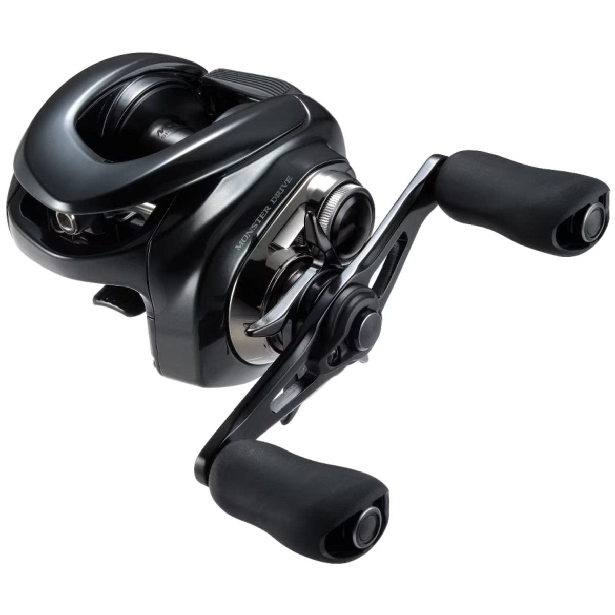 Close-up of Shimano Antares DC MD HG left bait reel showing smooth casting and strong drag