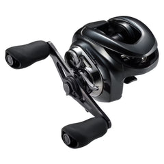 Shimano Antares DC MD HG right reel side view showing ergonomic design for precise casting.