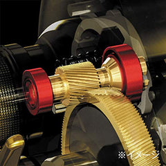 Shimano Antares DC XG Right handle sideview with ergonomic grip for long sessions.