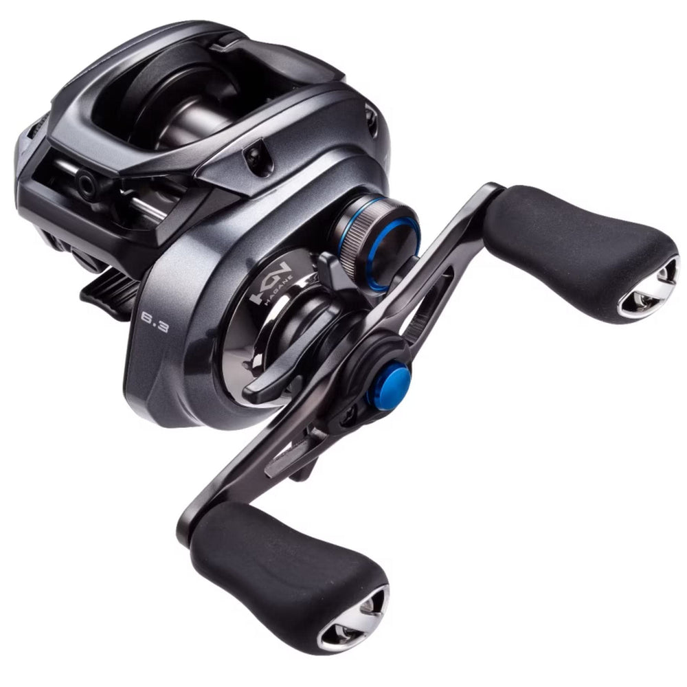 Shimano 23 SLX DC bait reel left-hand side for precise casting and smooth retrieves.