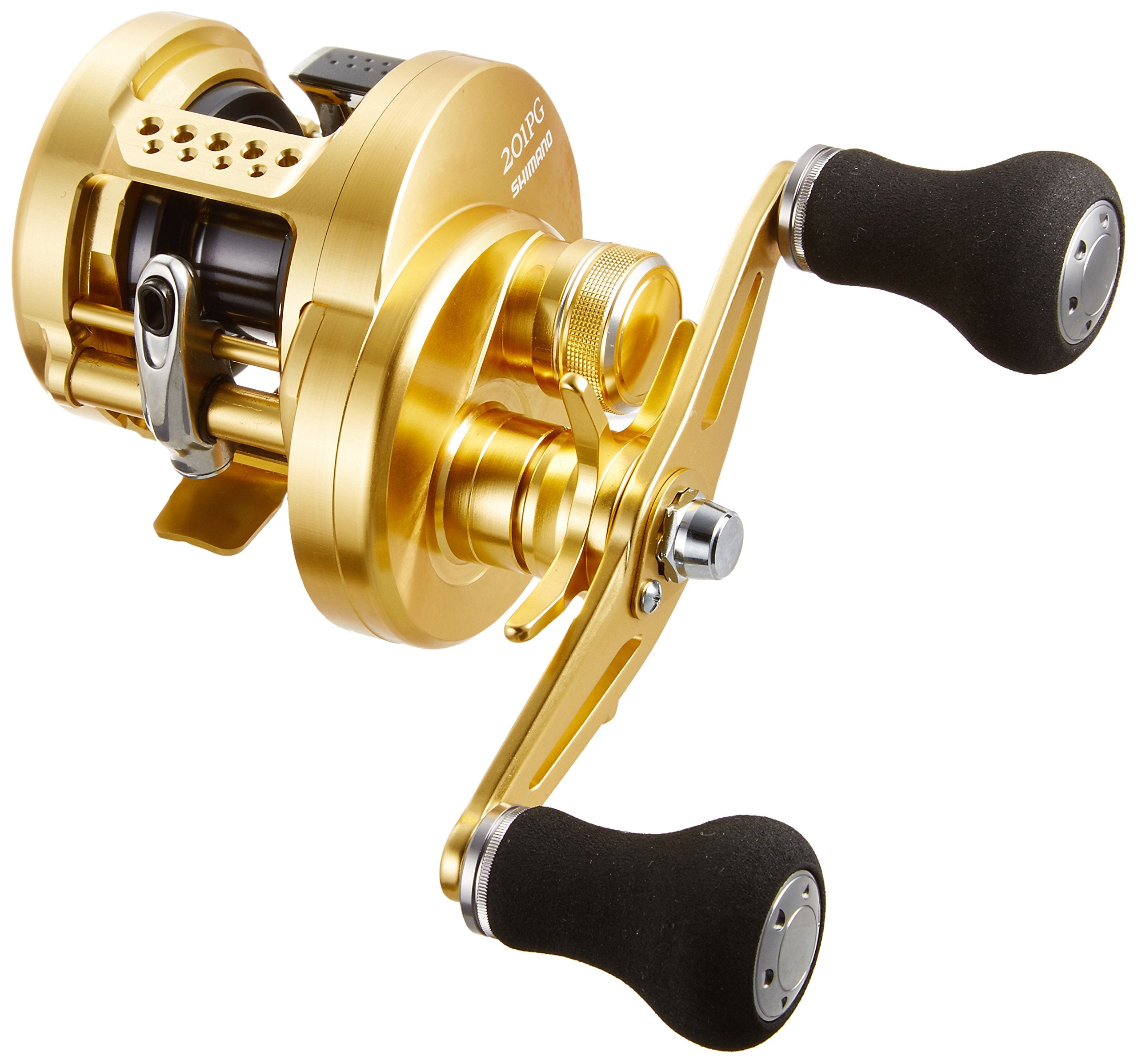 SHIMANO Oshea Conquest 201PG right-handle offshore reel ready for offshore big-game fishing.