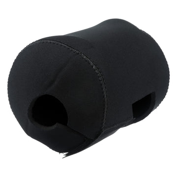 Shimano Baitcasting Reel Cover XL Black mounted on rod for quick access.