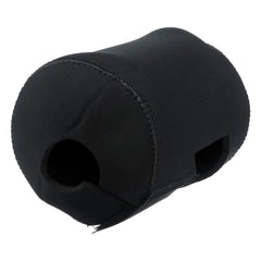Shimano Baitcasting Reel Cover XL Black mounted on rod for quick access.