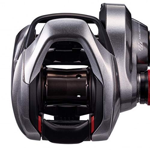 Close view of SHIMANO Baitreel DC2021 drag system for steady retrieves