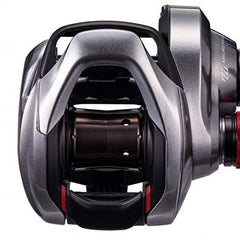 Close view of SHIMANO Baitreel DC2021 drag system for steady retrieves