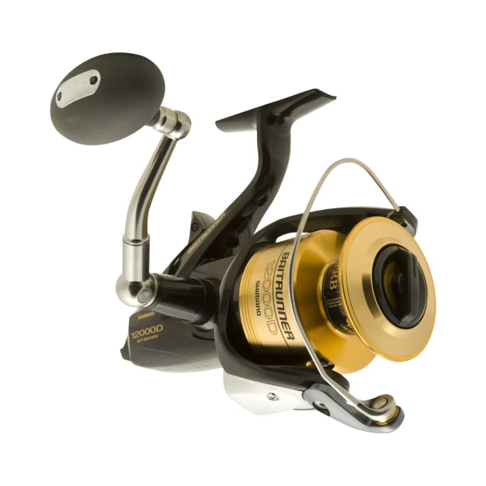 SHIMANO BAITRUNNER D reel on display emphasizes overall build quality.