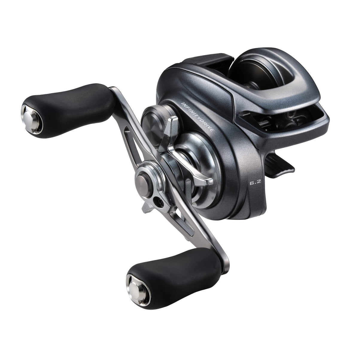 Shimano Bantam 150 A reel front view shows durable HAGANE body for reliable casting.