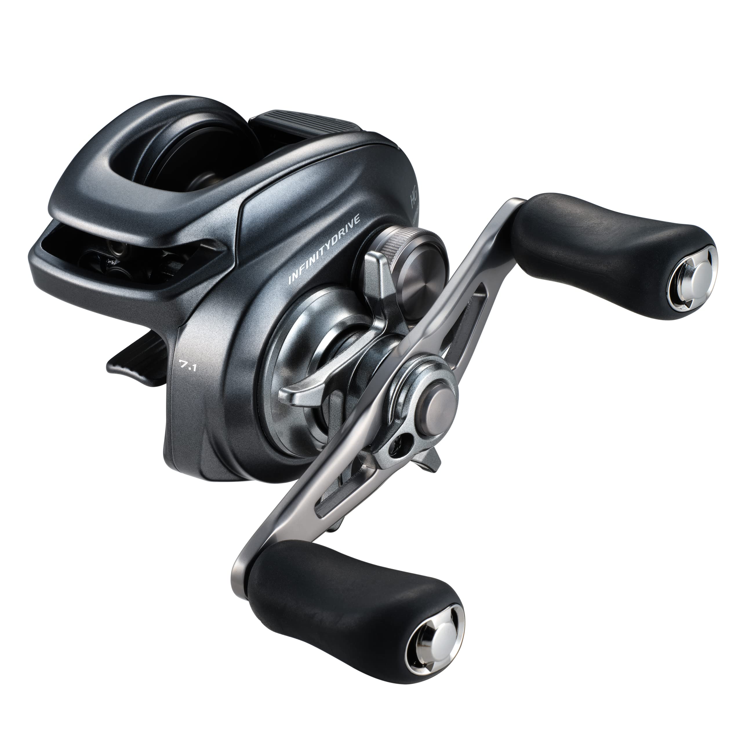 Shimano Bantam 151HG A reel, side view, compact low-profile design for precision casting.