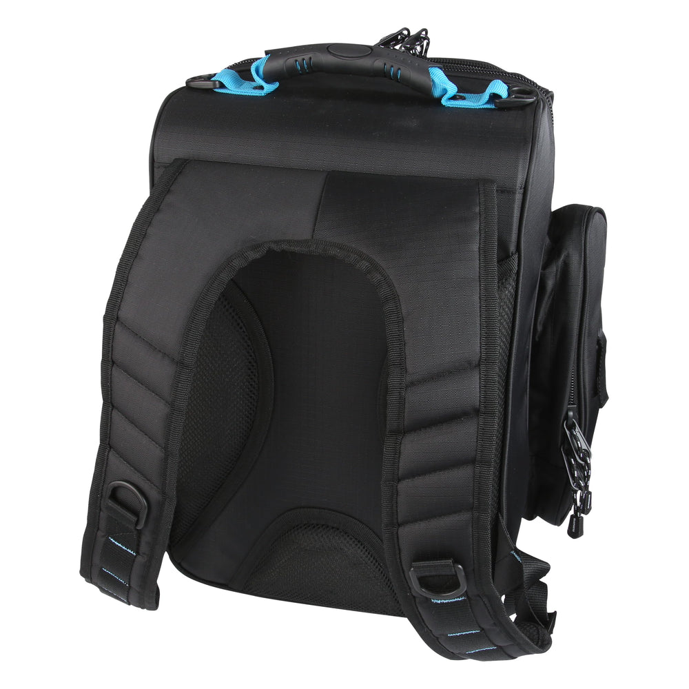 Shimano Blackmoon FR secured flap with Velcro closure for secure transport on the water