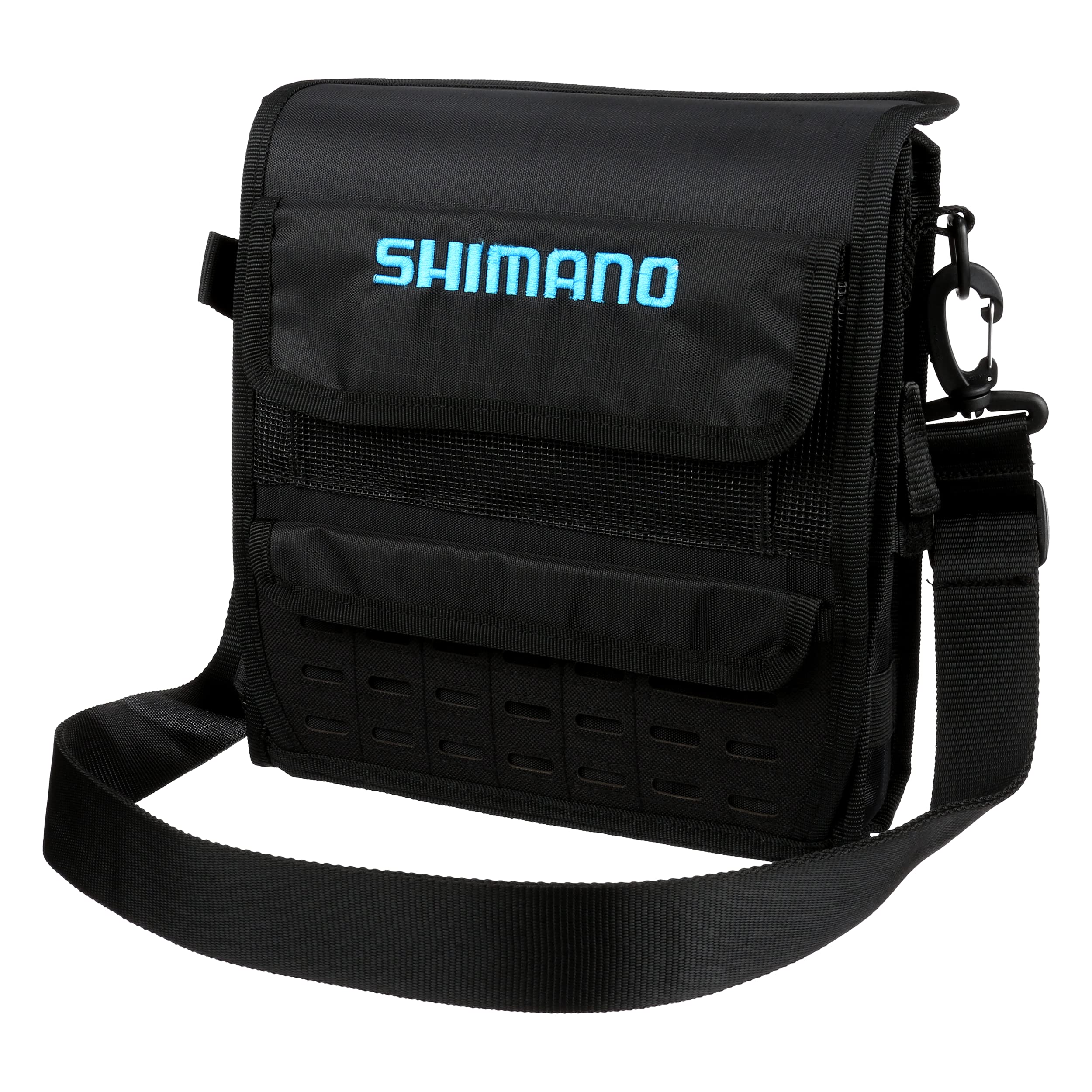 SHIMANO Bluewave Surf Bag LG front view showing rugged, salt-resistant construction for beach trips.