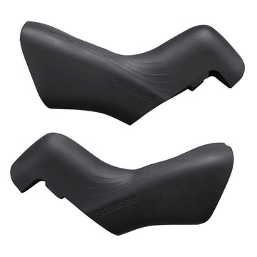 SHIMANO bracket cover for ST-R7170 in black enhances finish and protects the shifter area.