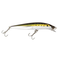 SHIMANO Bunker Current Sniper Jerkbait shown during water entry and action.