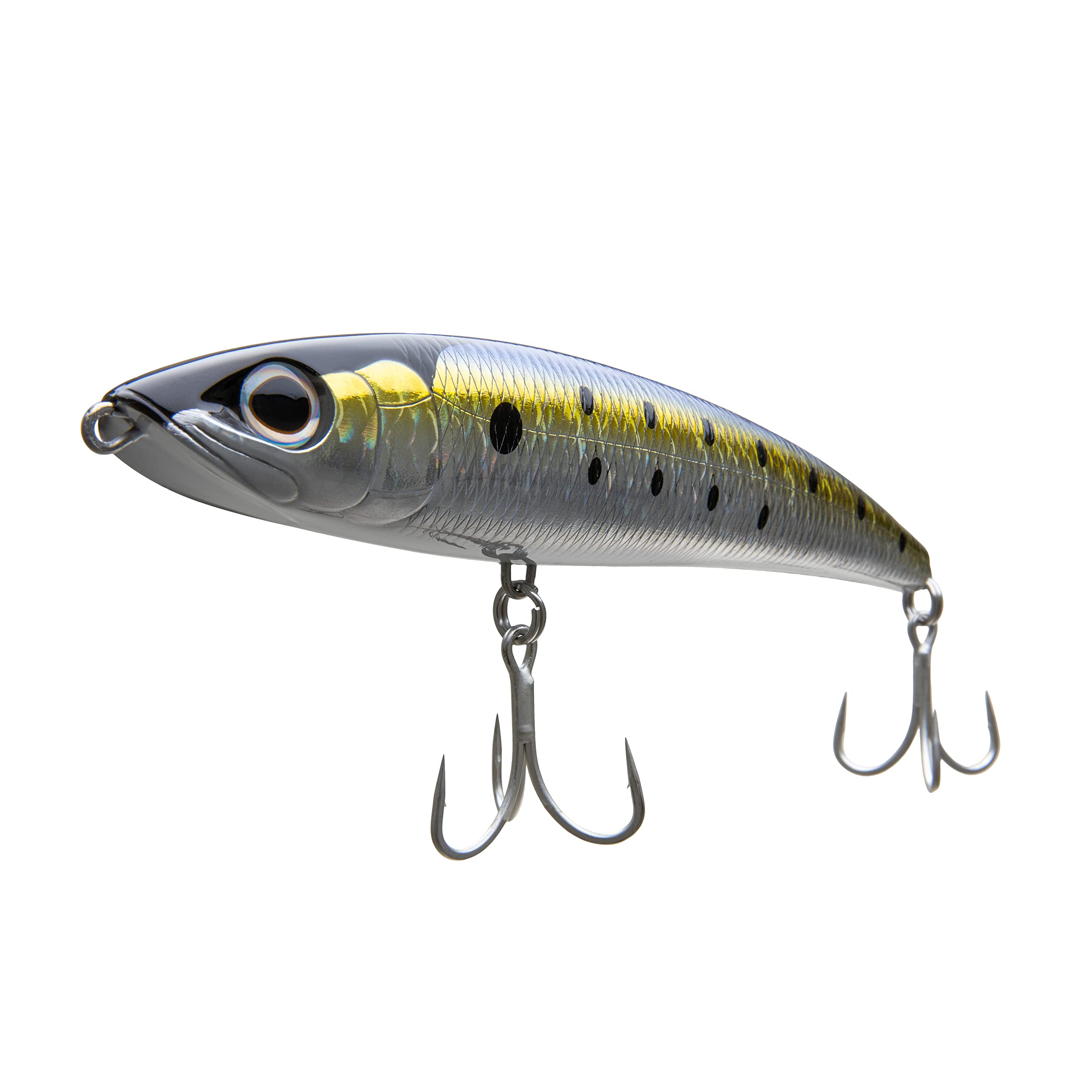 Shimano Bunker Current Sniper Walk185F LP in action with walk-the-dog motion for large striped bass.