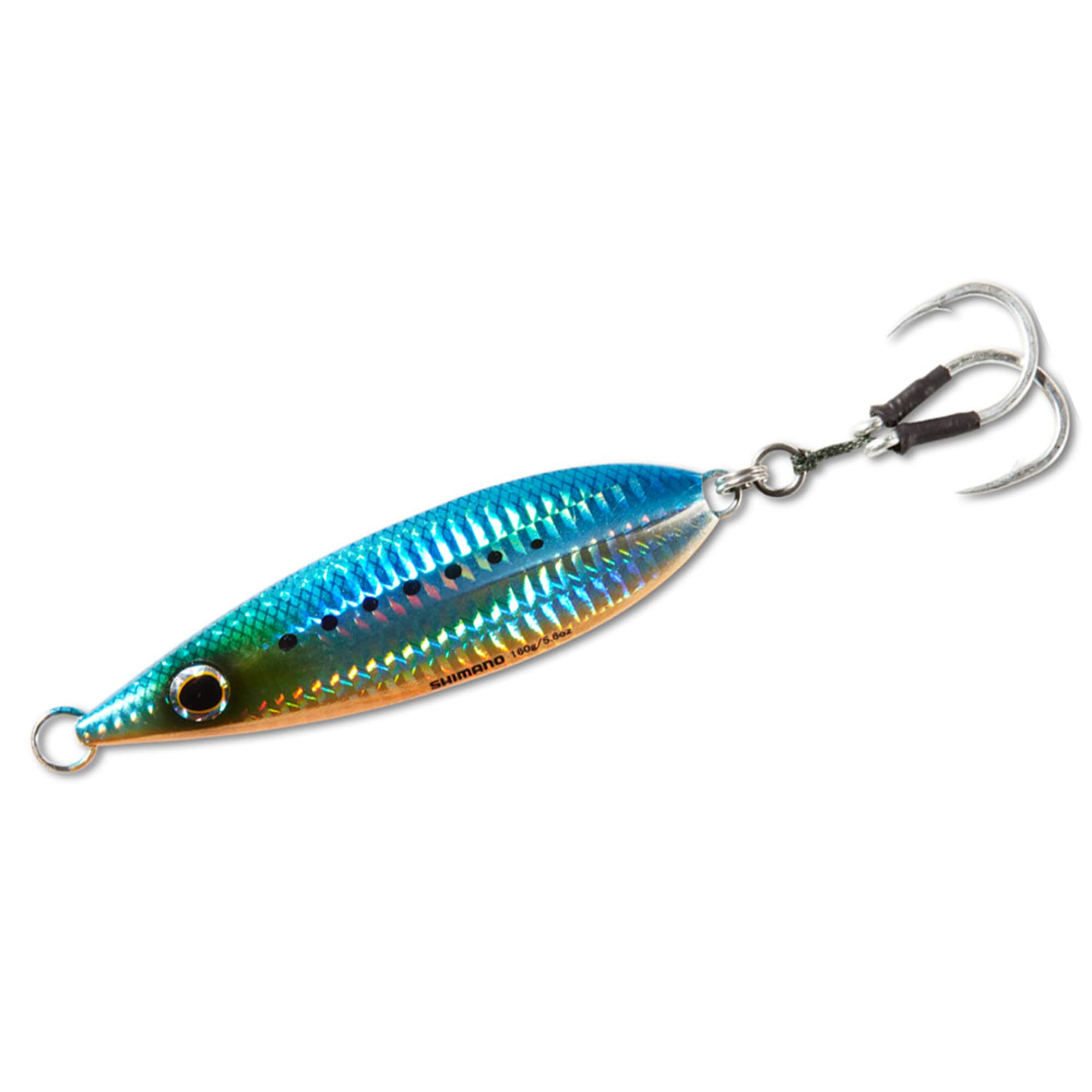 Shimano Butterfly Flat-Fall Jig 100G Blue Sardine - front view