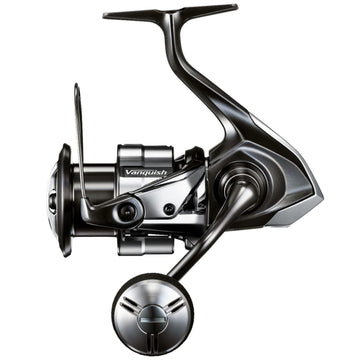 Shimano C5000XG spinning reel front view highlights lightweight frame for versatile fishing