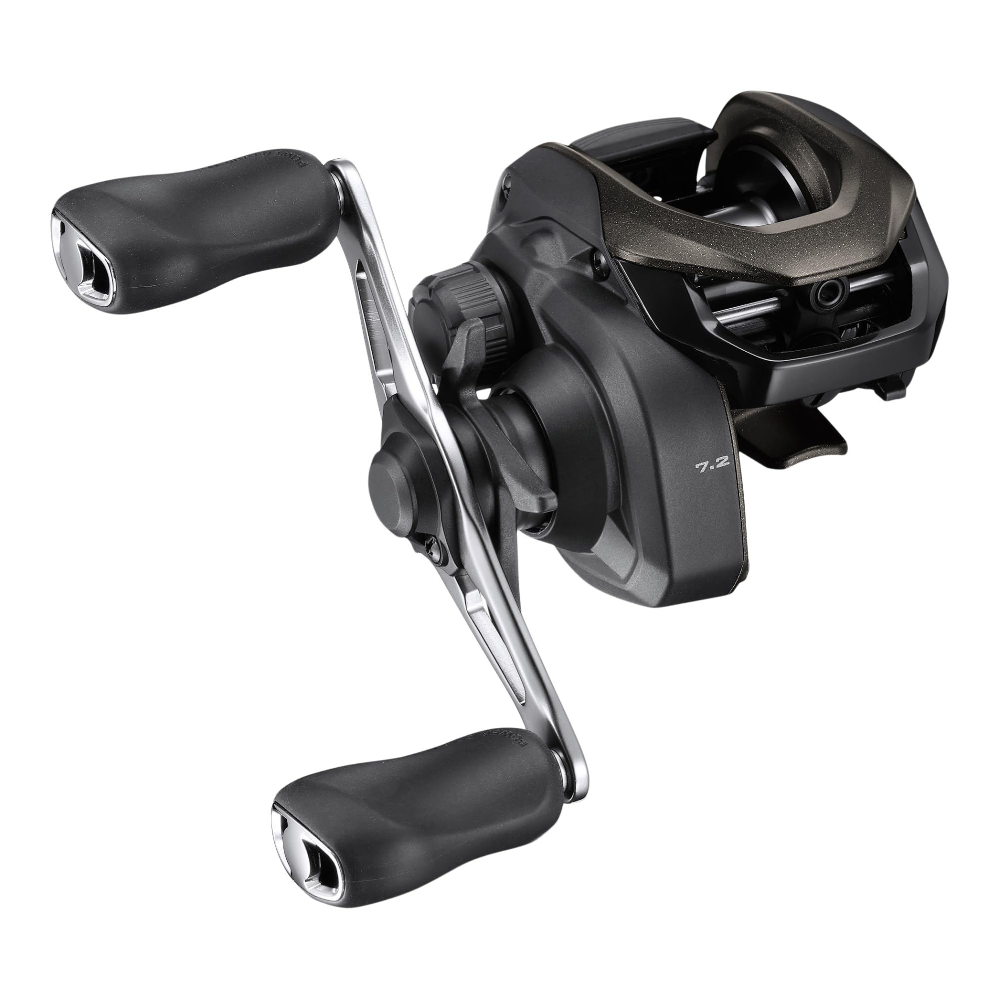 Shimano Caius CIS150HGCC reel side view emphasizing lightweight design and smooth operation.