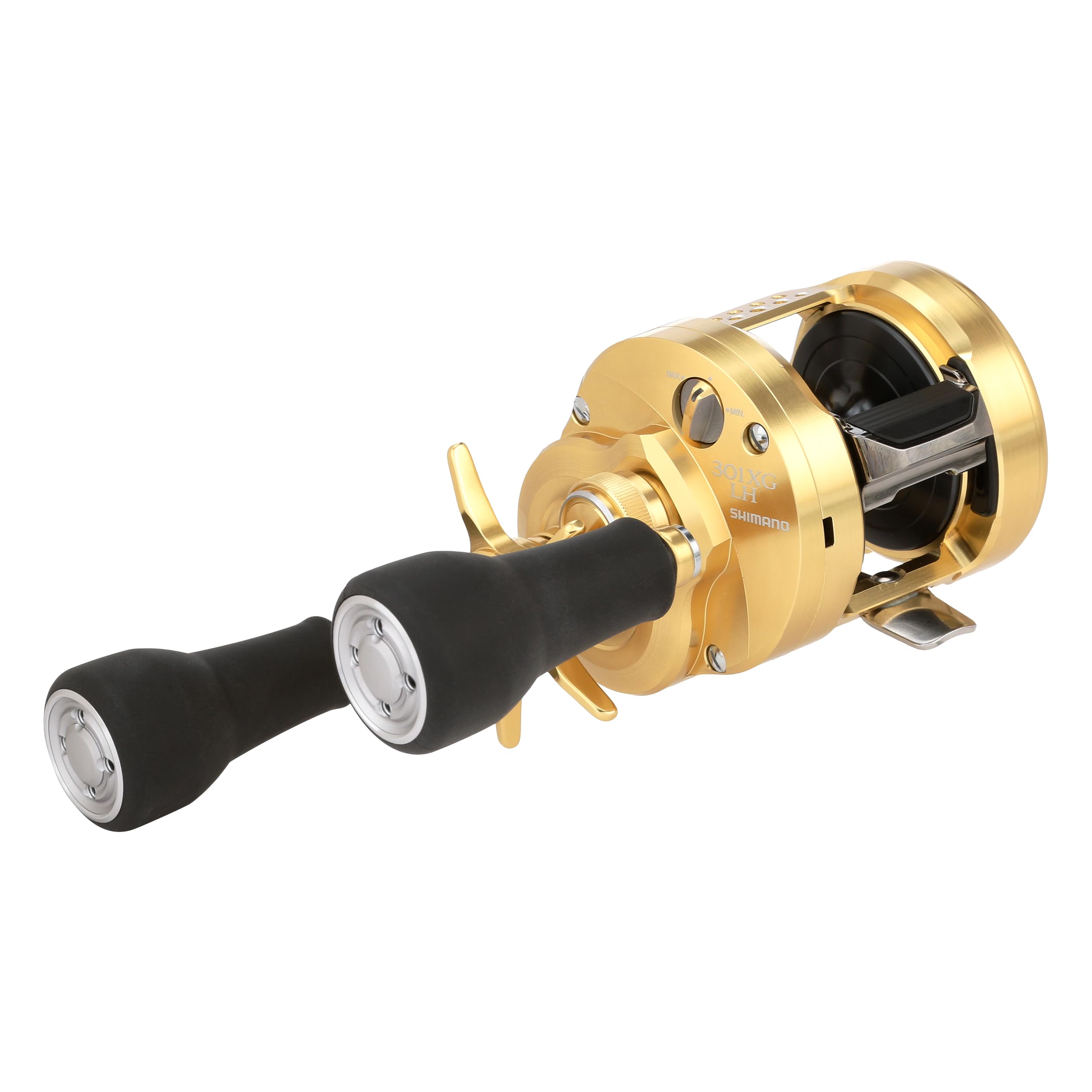 SHIMANO Calcutta Conquest MD compact body design for slimmer profile and balance.