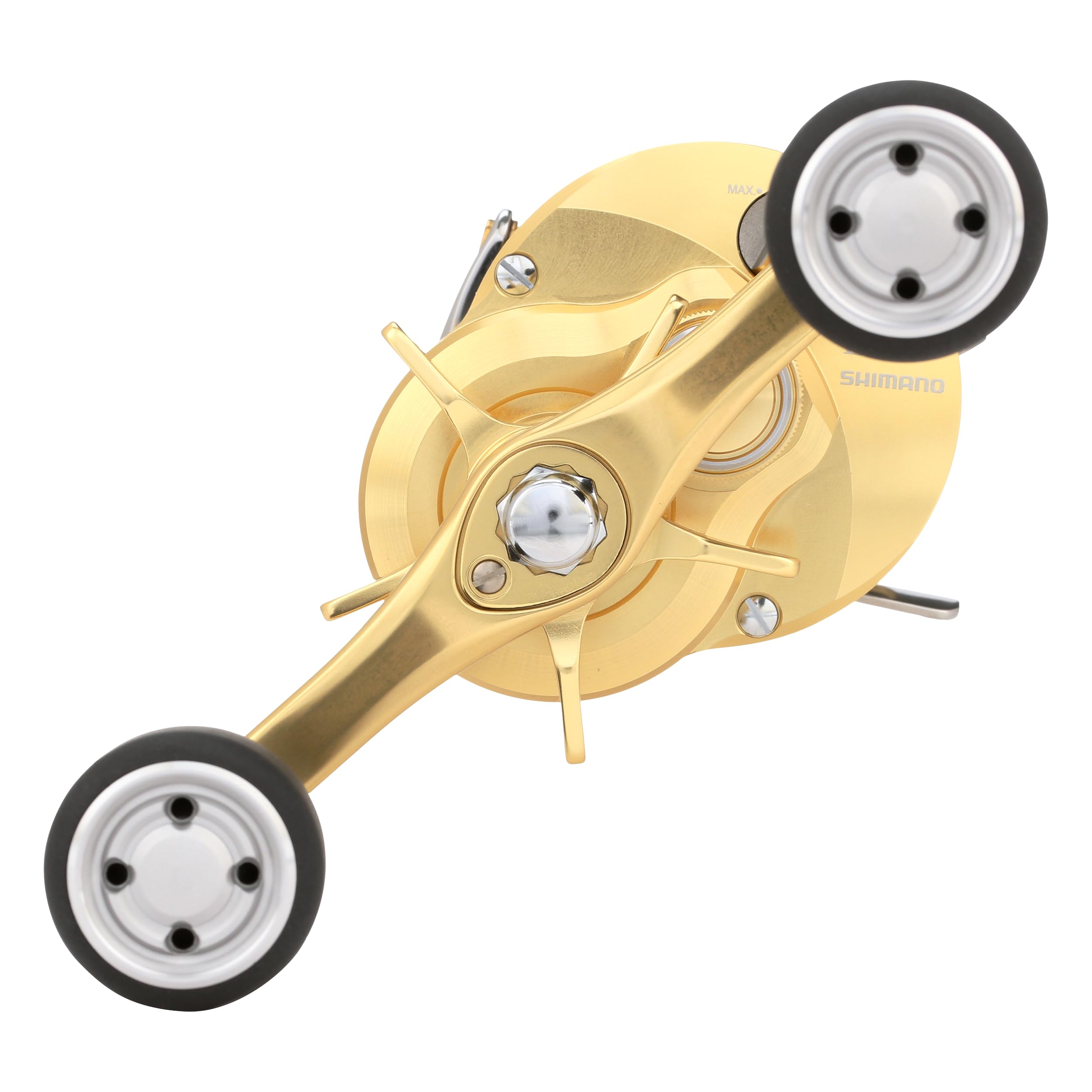 SHIMANO Calcutta Conquest MD Infinity Drive gear detail for seamless line control.