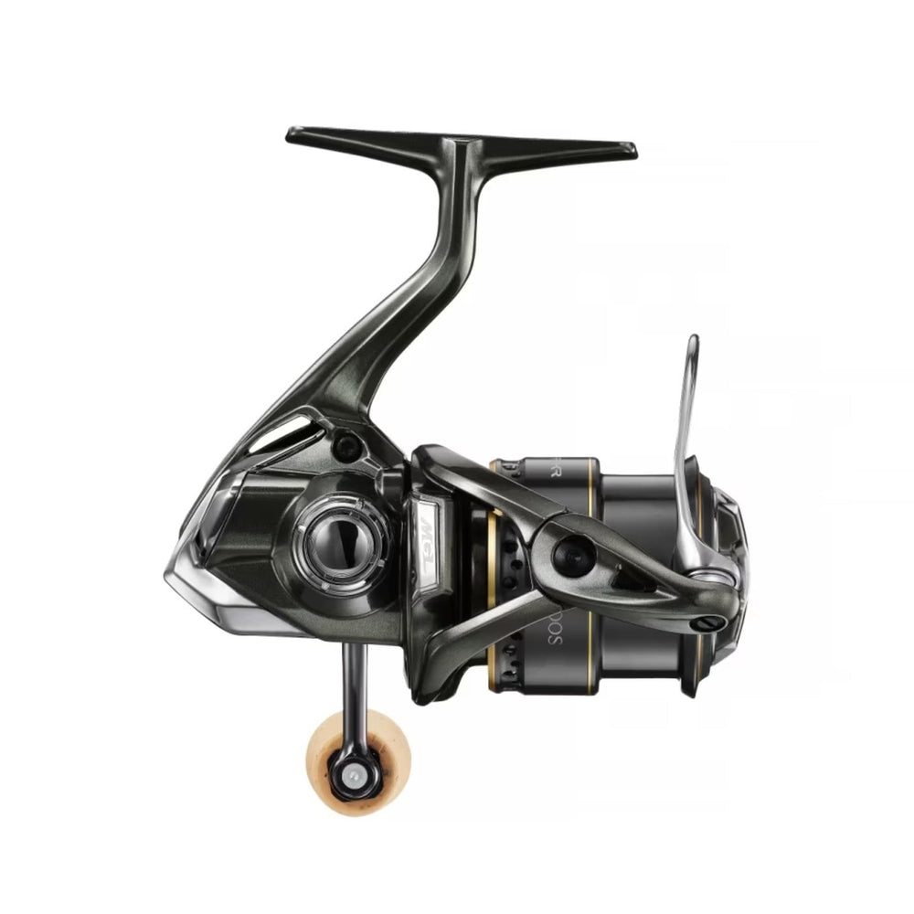 Rear view of Shimano Cardiff XR C2000S reel showing rugged weather-ready build.