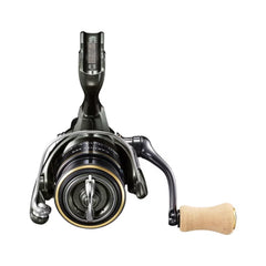 Side profile of Shimano Cardiff XR C2000S highlighting compact weight for long sessions.