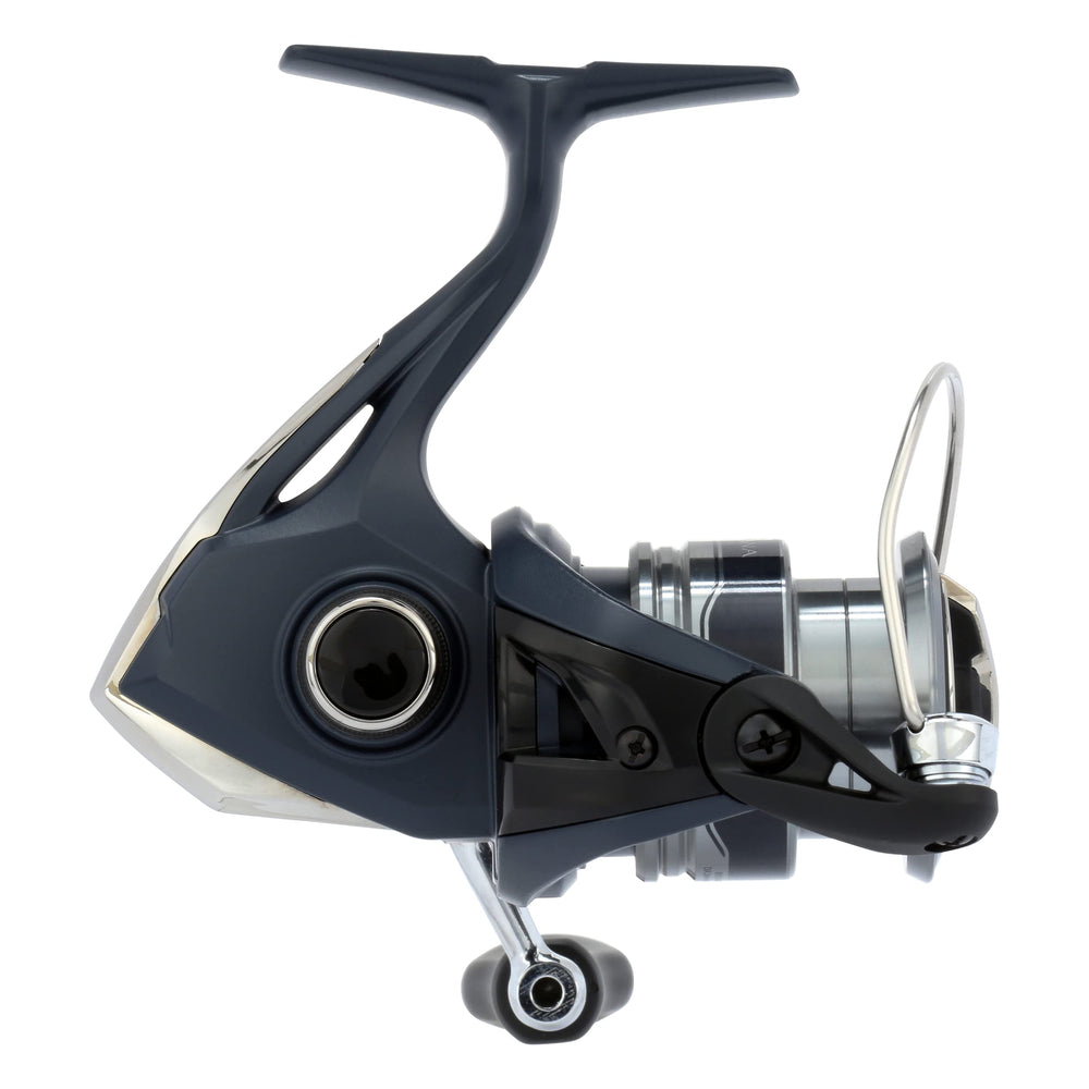 Upgraded handle material provides comfortable grip on extended casts.