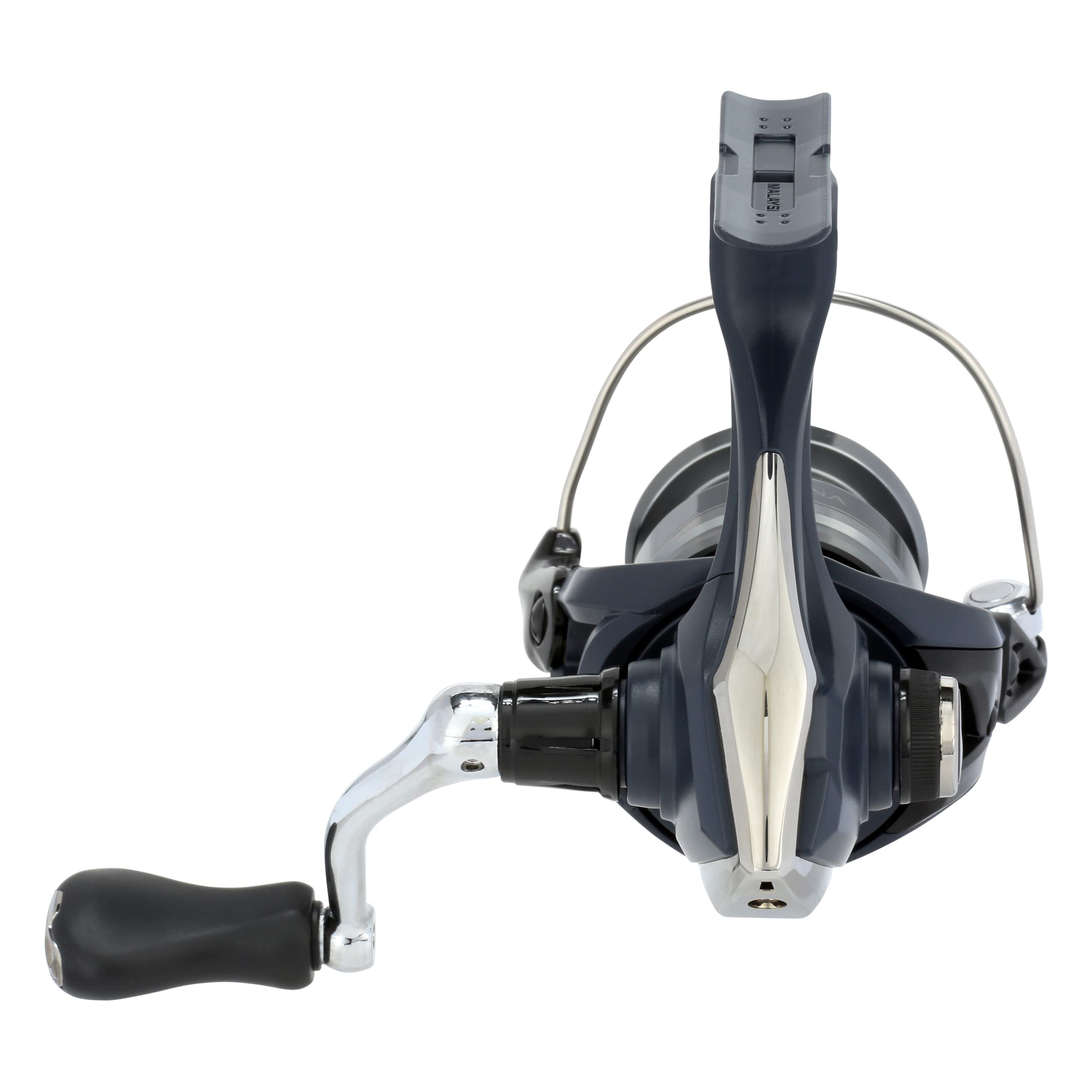 Shimano Catana 1000 FE in-hand demonstrates portable reel ready for outings.