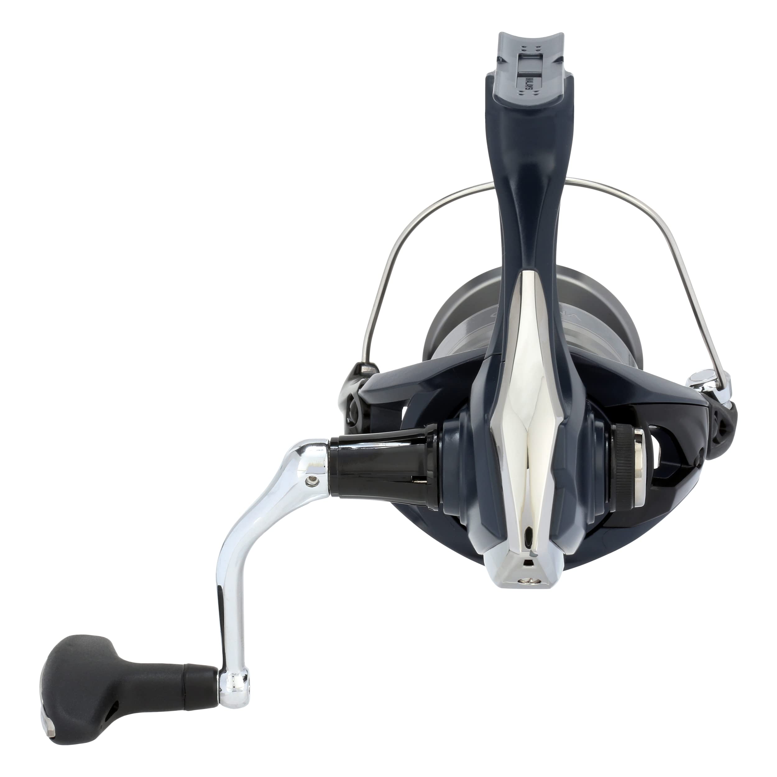 Shimano Catana 4000HGFE body design close-up emphasizing durable construction.