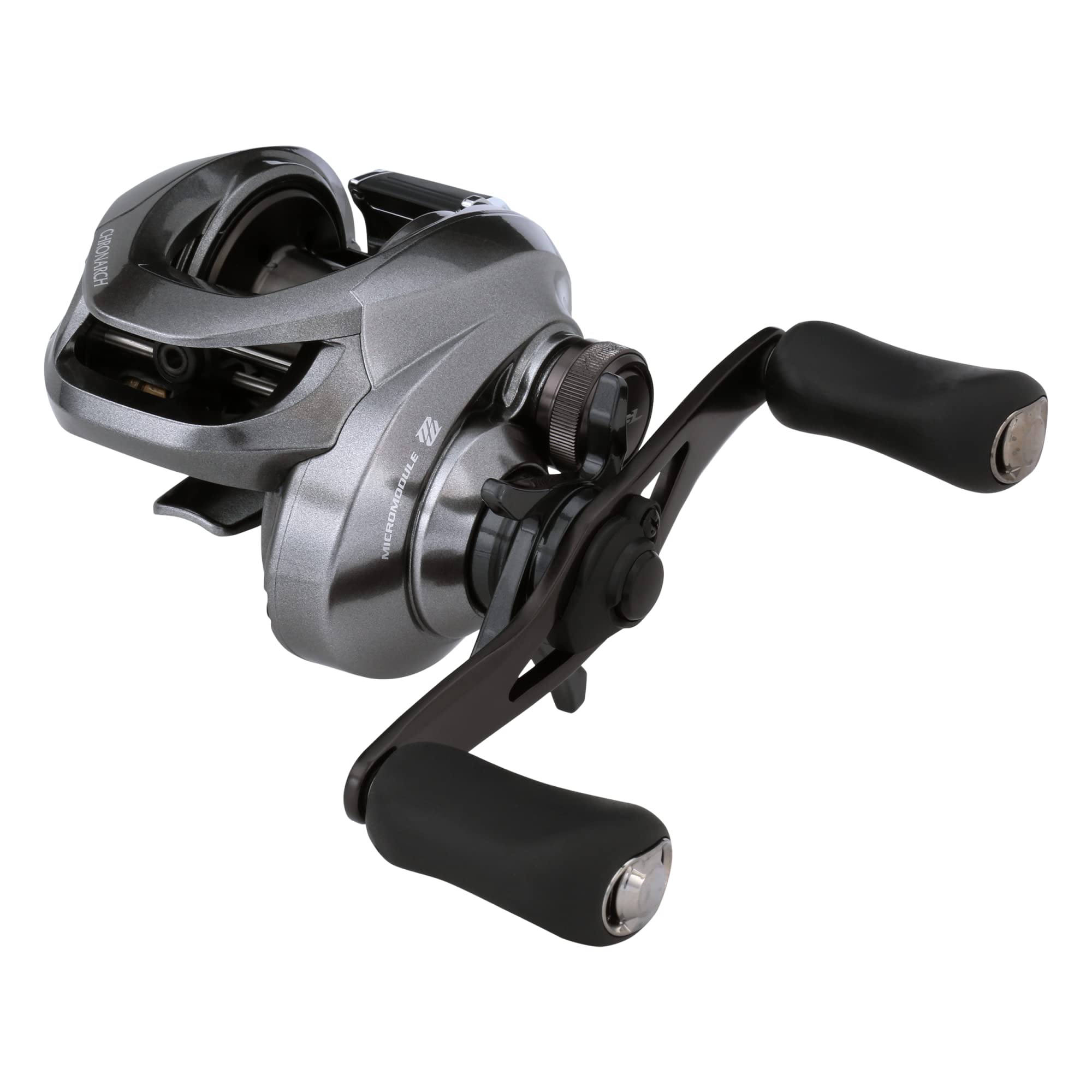 Shimano Chronarch MGL reel box LH for easy left-hand operation.