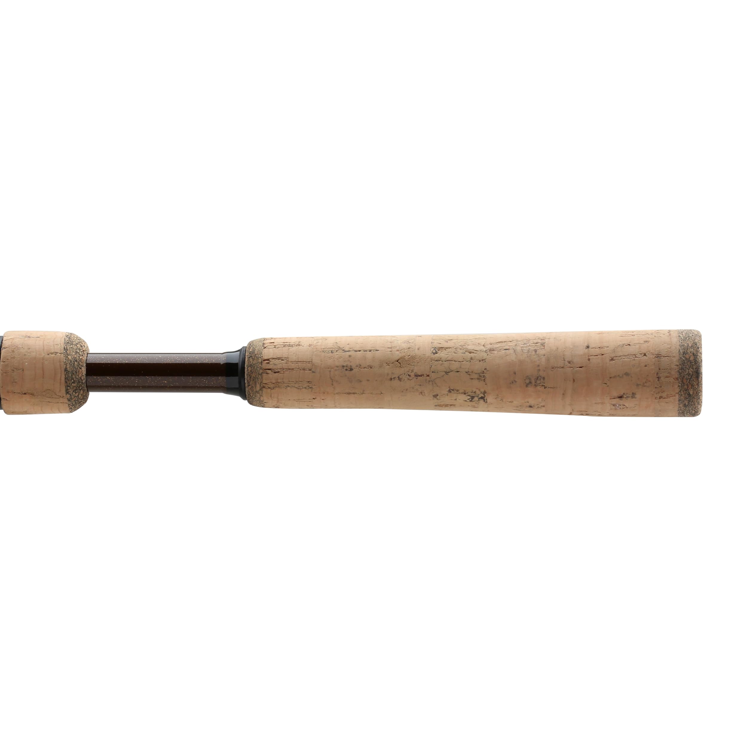 Premium cork handle on Shimano Clarus enhances grip and comfort