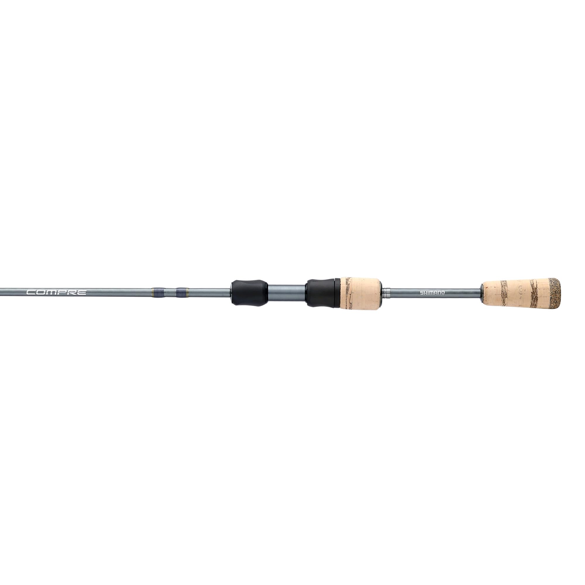 Shimano Compre Lite 6ft ultralight rod ready for trout fishing, sensitive feel for precise hookups.