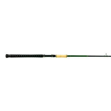 Shimano Compre Muskie 86 XH Tele CST J in-action fishing posture for muskies