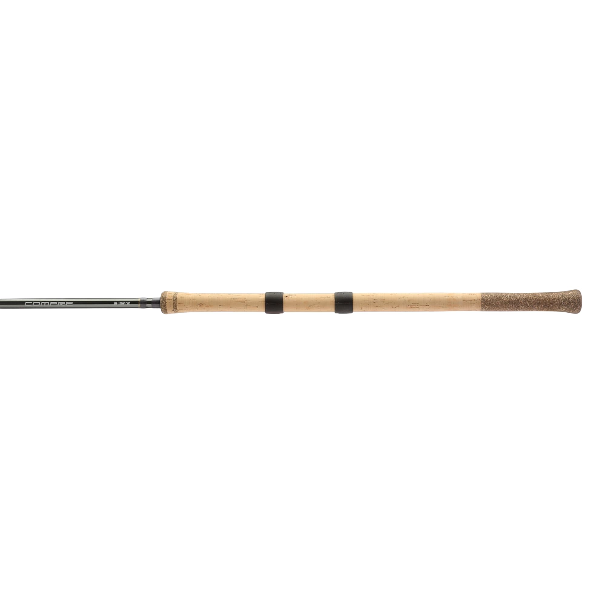 SHIMANO Compre centerpin salmon rod with 13 ft sightlines for precise drifts