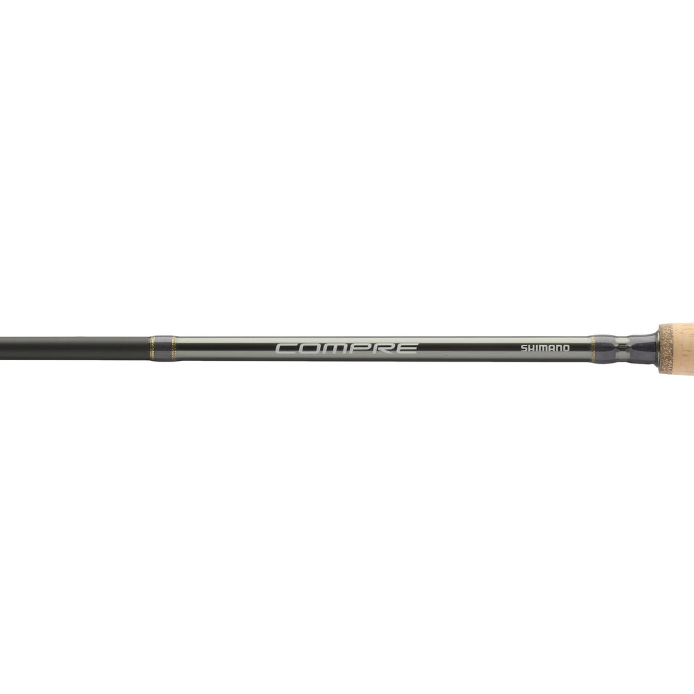 Shimano Compre Salmon/Steelhead AAA cork handle close-up for comfort casting