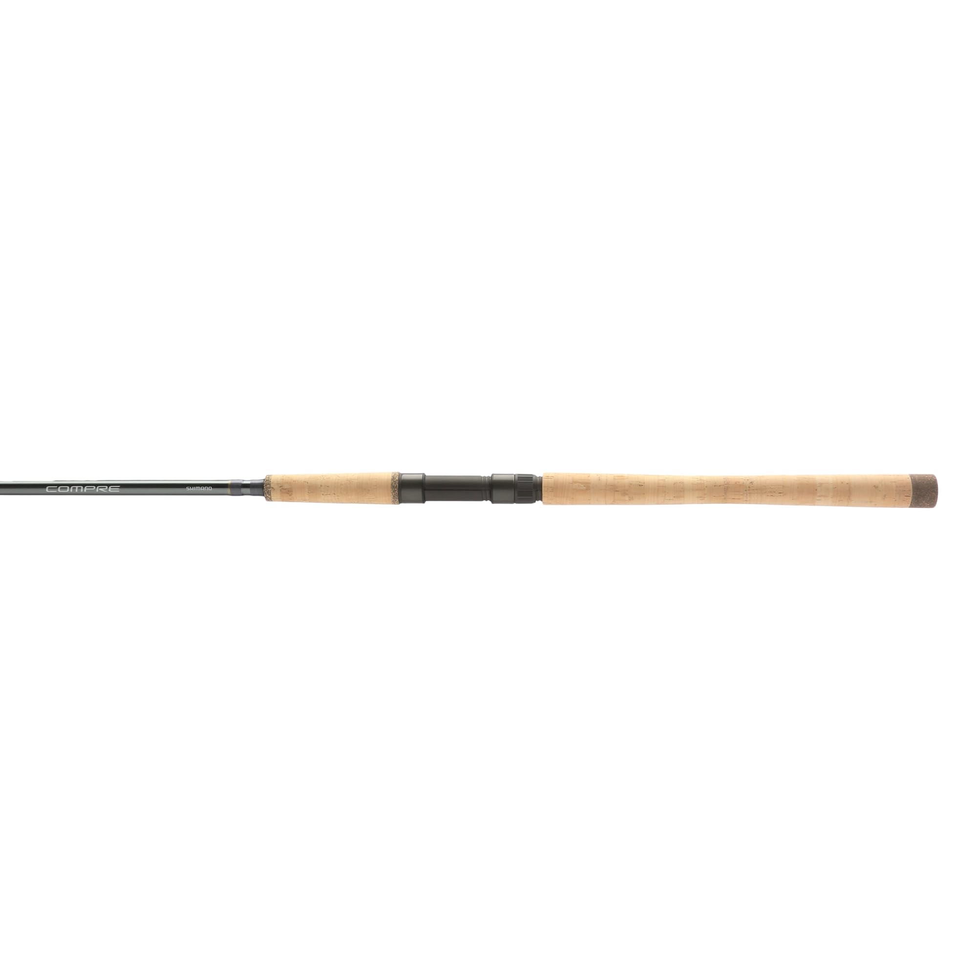Shimano Compre Salmon/Steelhead rod with 10ft6in length and Fuji reel seat for precise casting.