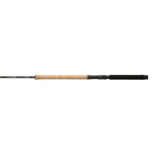 Shimano Compre Salmon/Steelhead rod highlighting the AAA cork handle for comfort.
