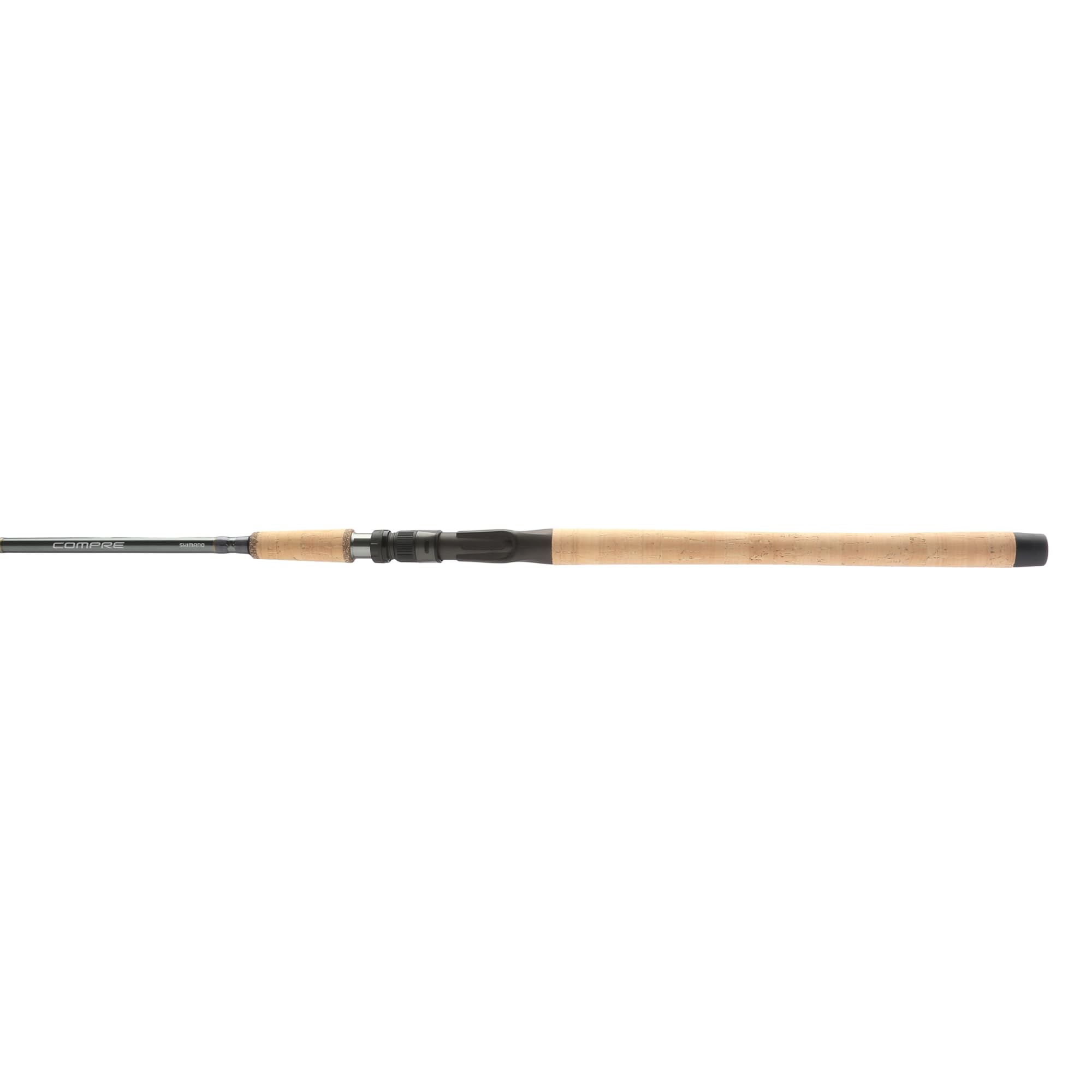 Shimano Compre Salmon/Steelhead rod in cast-action view for precise lure placement.