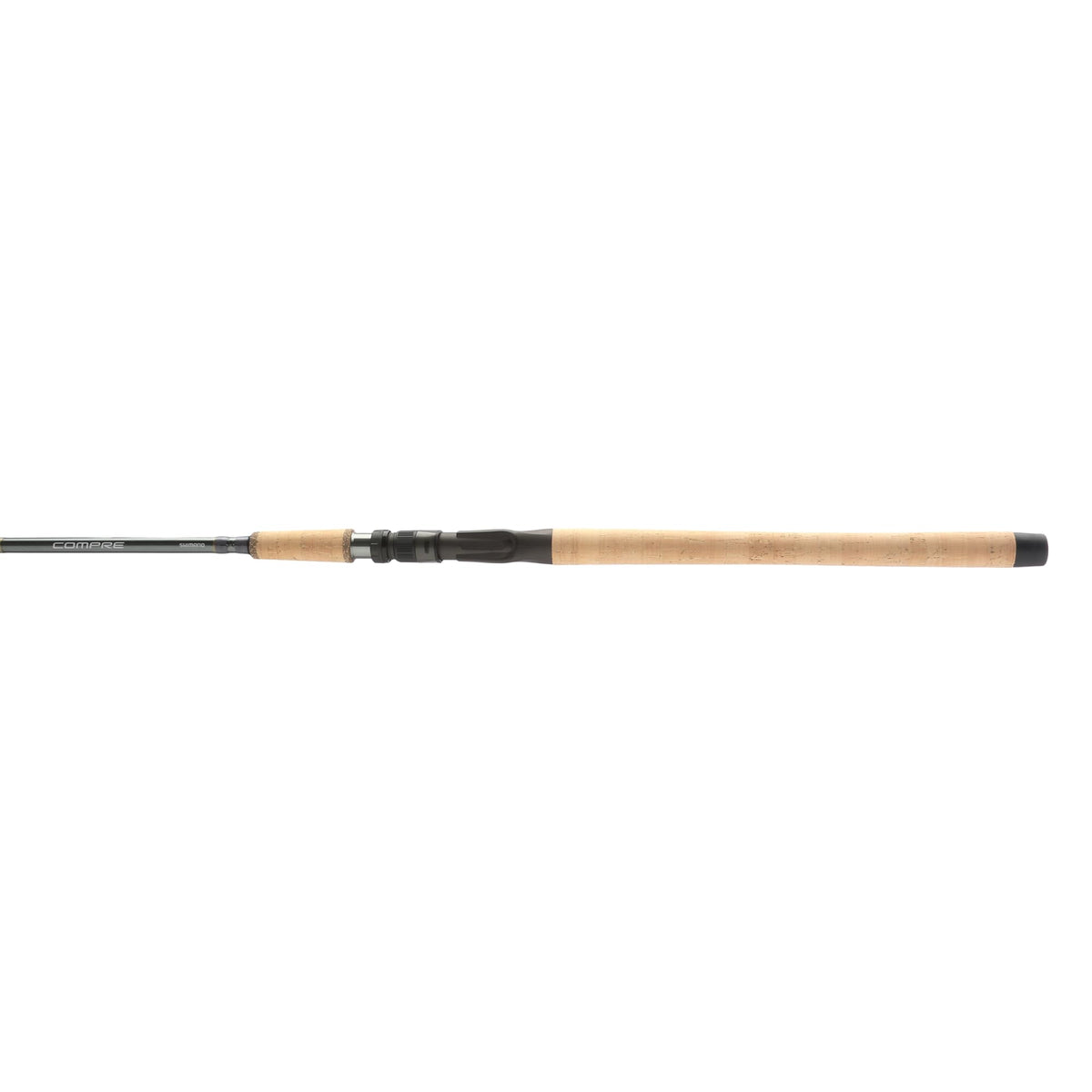 Shimano Compre Salmon/Steelhead rod in cast-action view for precise lure placement.