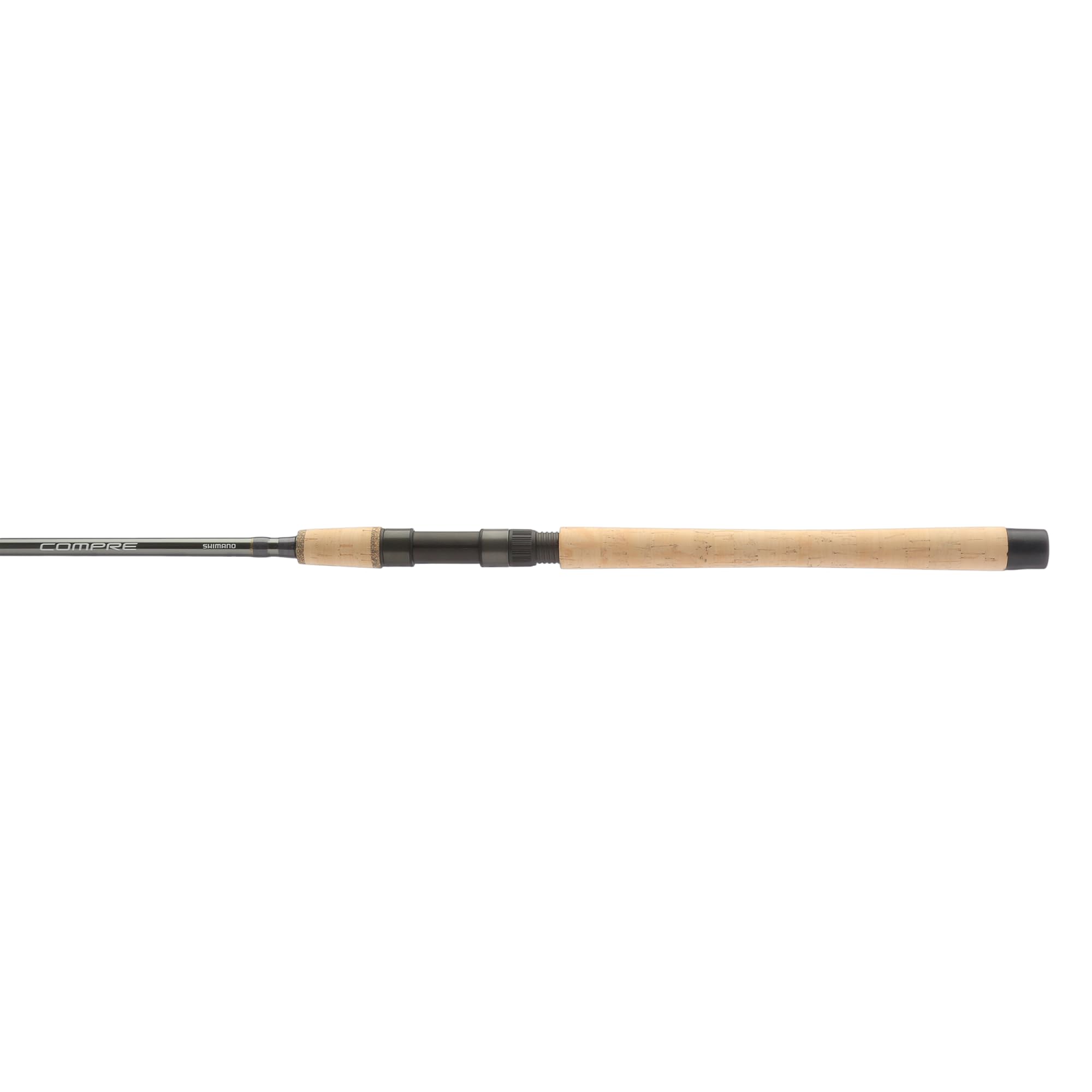 Shimano Compre Salmon/Steelhead rod in full view, showcasing balanced freshwater action.