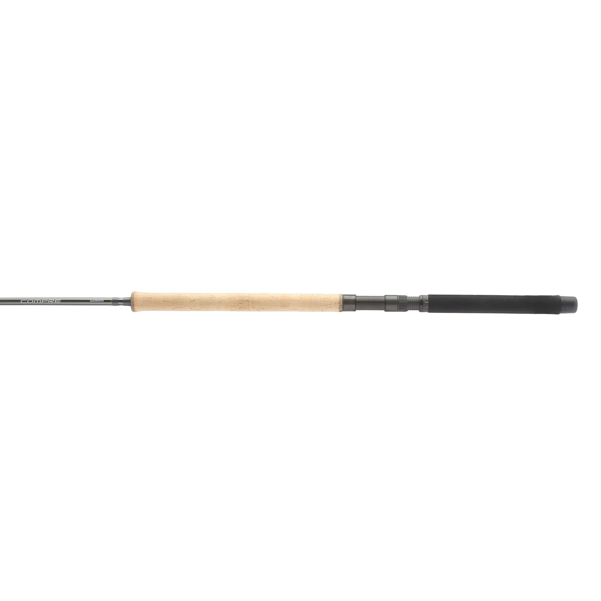 SHIMANO Compre Salmon/Steelhead rod with Fuji reel seat for precise casting control.