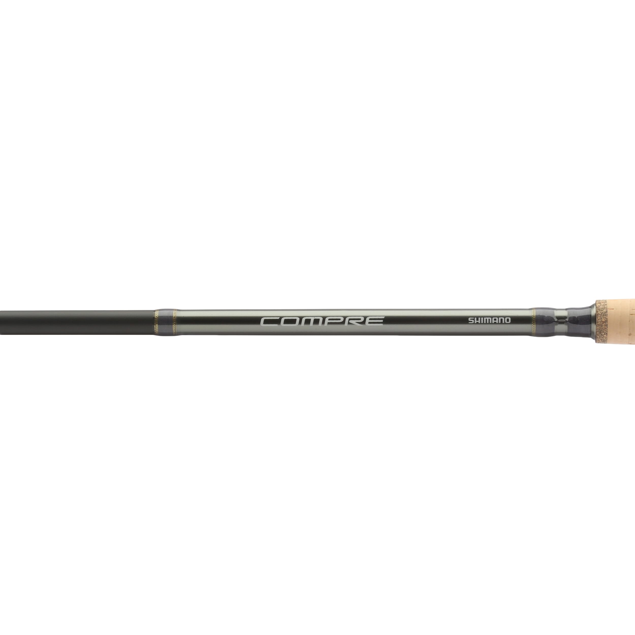 Shimano Compre Salmon/Steelhead rod showing zirconia guides for durability.