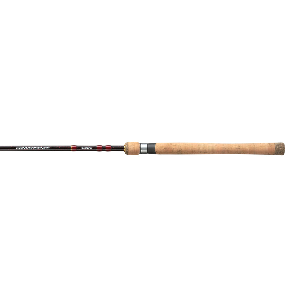 Shimano Convergence 7ft spinning rod closeup reel seat for comfort and sensitivity