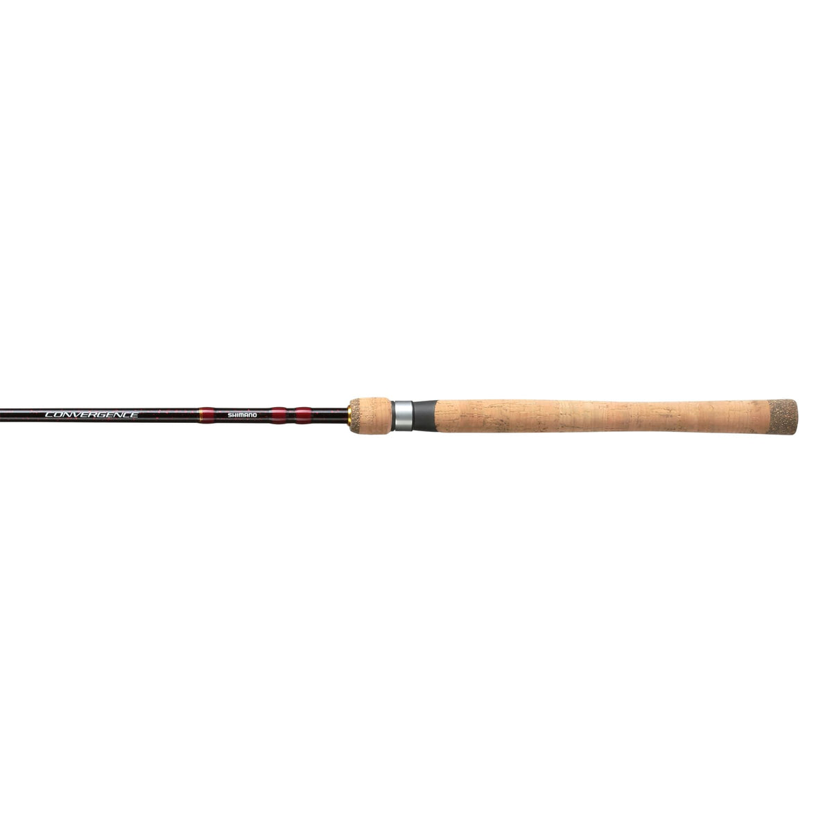 Shimano Convergence 7ft spinning rod closeup reel seat for comfort and sensitivity