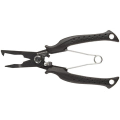 Shimano CT-561P Split Ring Pliers Offshore Straight - front view in black