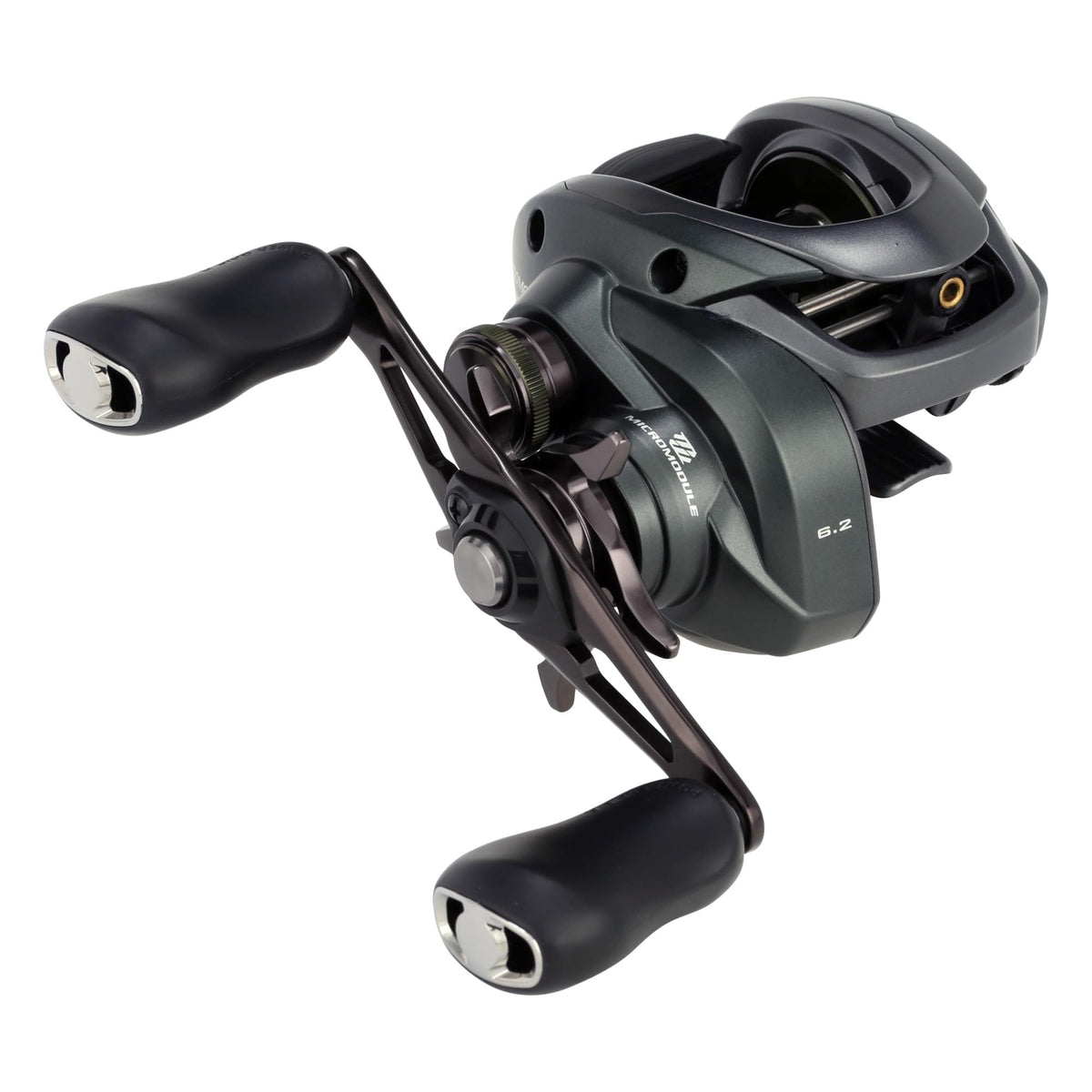 Shimano CURADO 150M reel close-up showing smooth gearing for precise casts