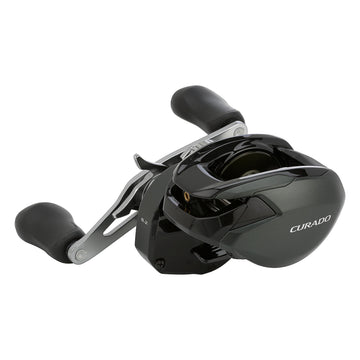 SHIMANO CURADO 200M side plate and brace close-up for durability