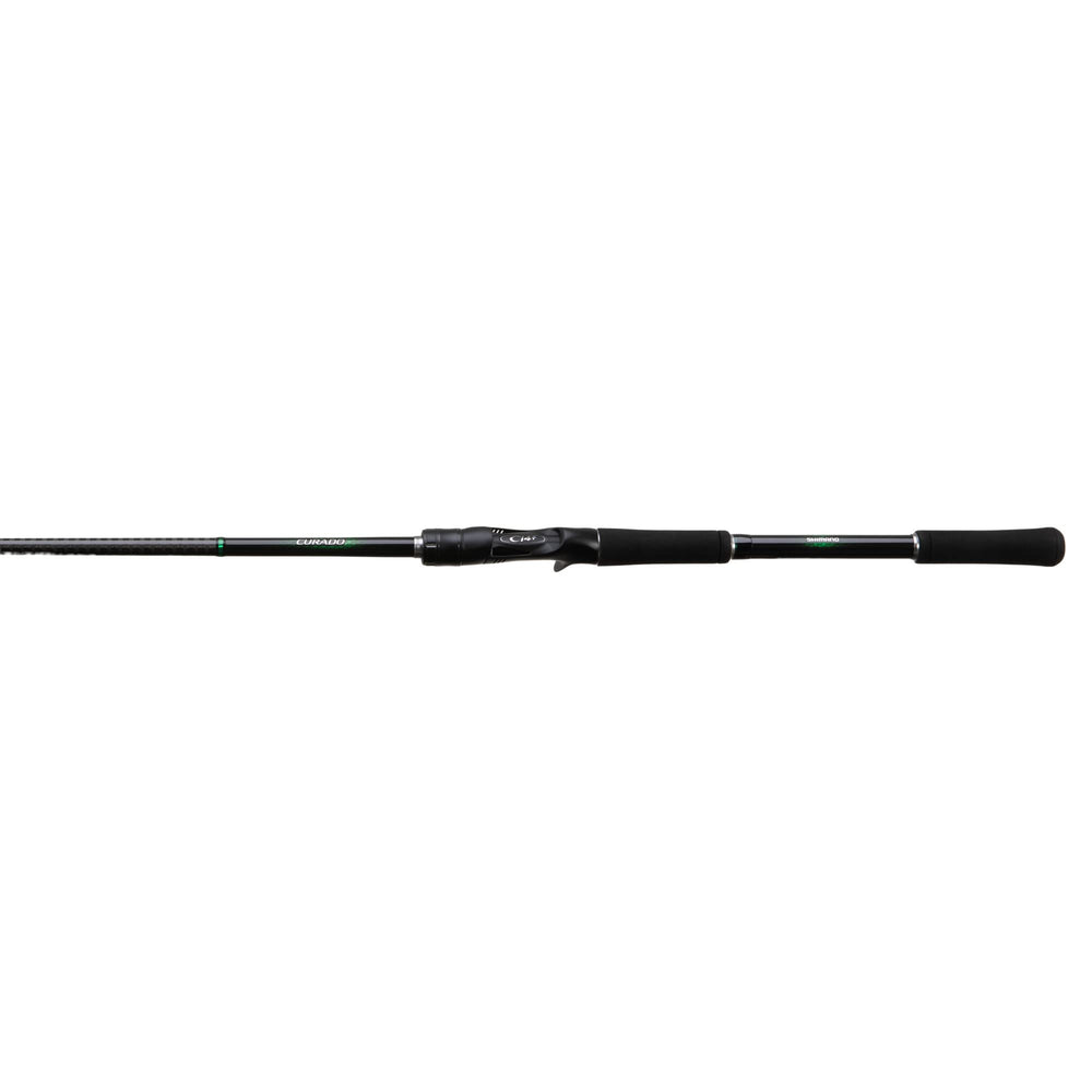 Shimano CURADO 72M CST A rod side view highlights balanced blank for bass casting