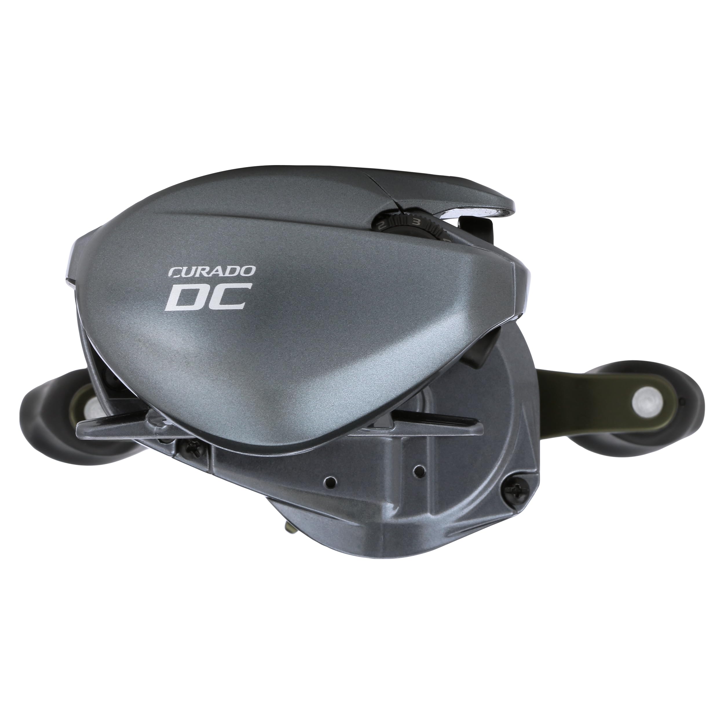 Rear view of Shimano CURADO DC 200 Low Profile Reel CUDC201HG