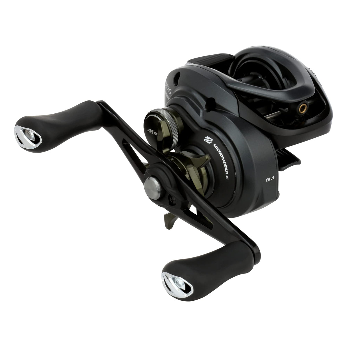 SHIMANO Curado MGL70K Hagane Body shows rigid construction for efficient cranking power.