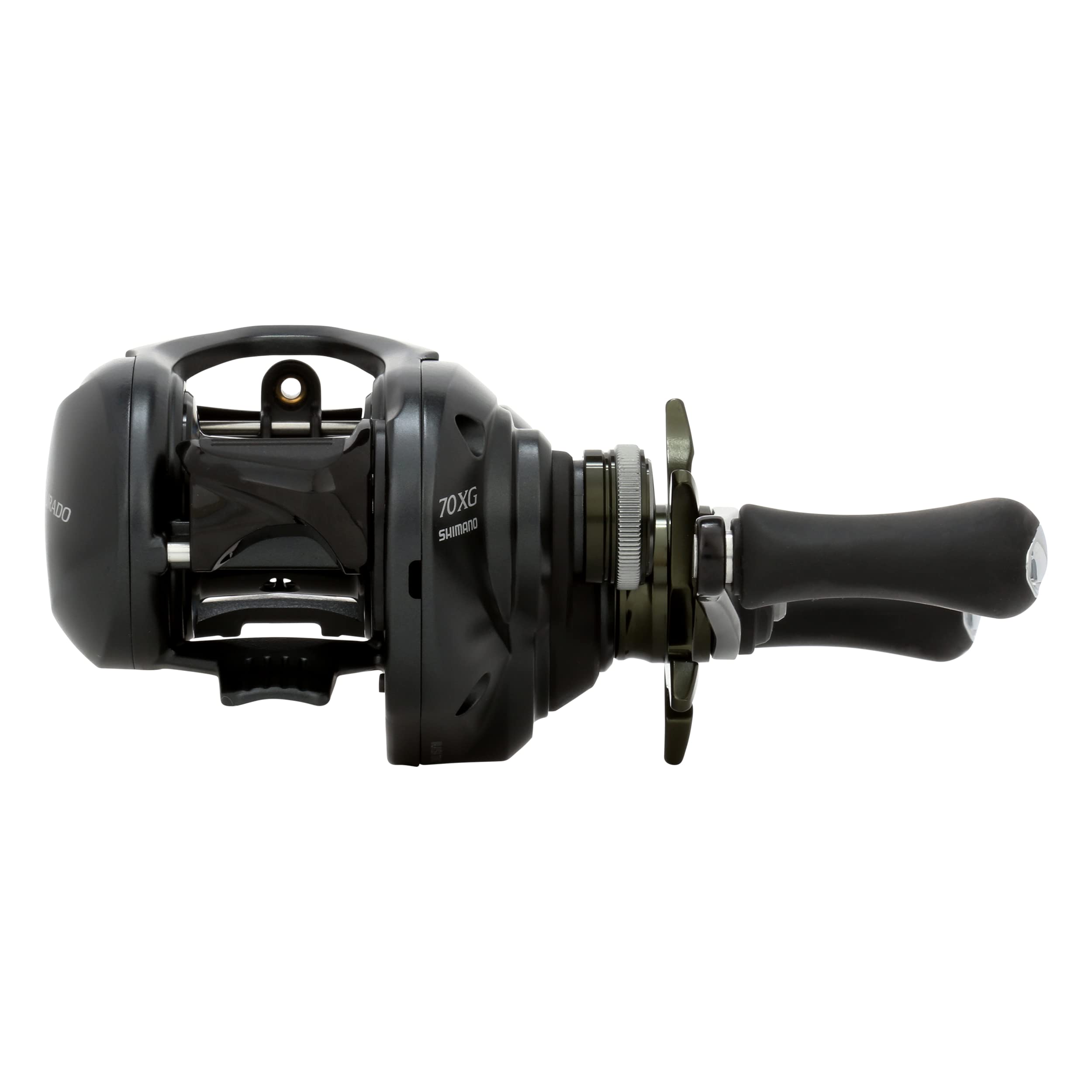 SHIMANO Curado MGL70K MagnumLite spool reduces inertia for longer, more accurate casts.