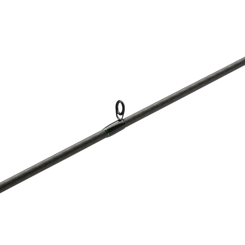 SHIMANO Curado rod action shot showing versatile power for bass fishing techniques.